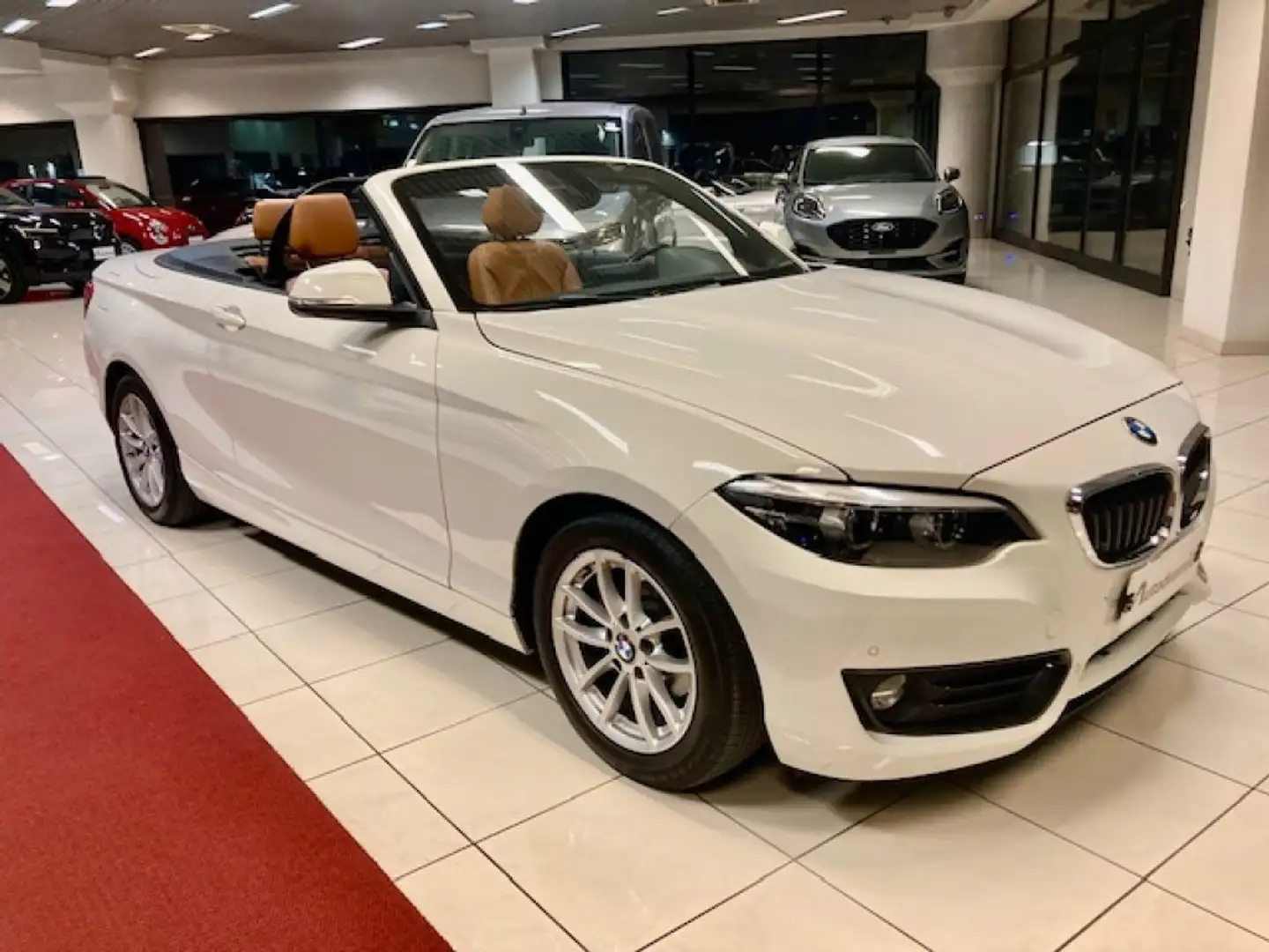 BMW 218 i Cabrio Advantage Pelle Navig PREZZO REALE !! Weiß - 2