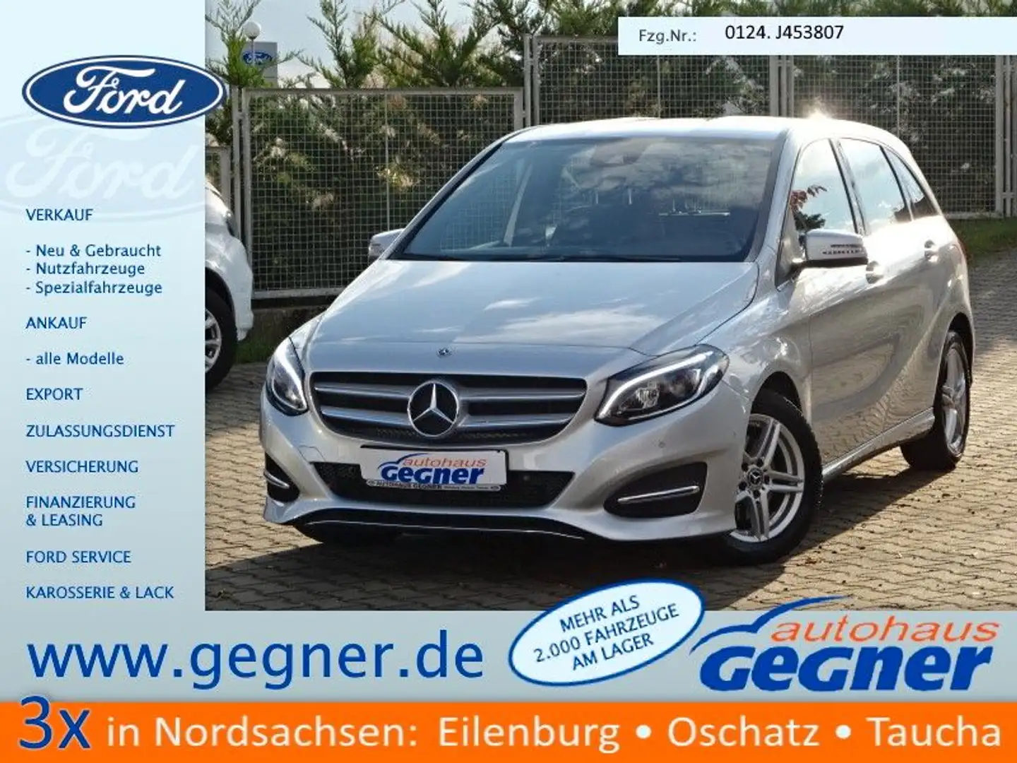 Mercedes-Benz B 200 7G-DCT Urban 156PS Autm. Navi Parktronic Stříbrná - 1