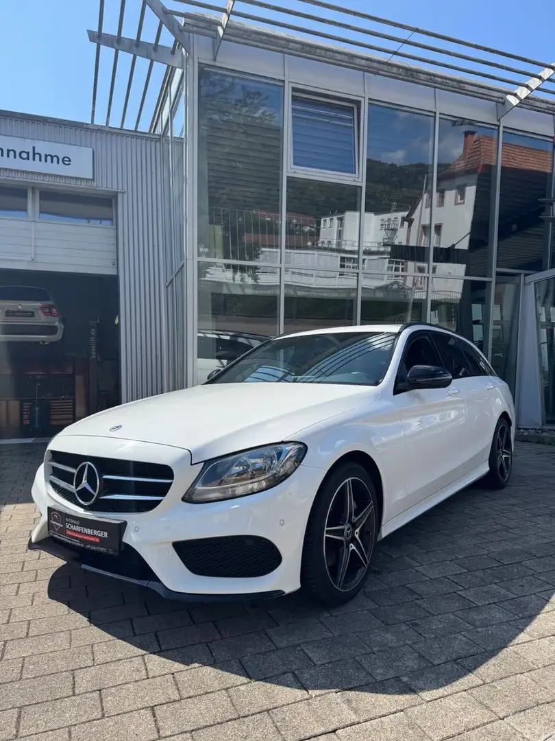 Mercedes-Benz C 180 T-Modell+AMG+Allwetter+Nav+LED Blanc - 1
