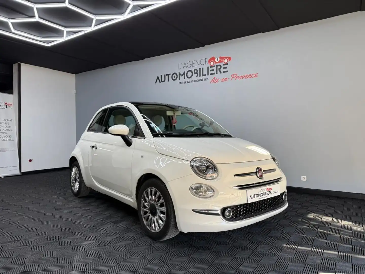 Fiat 500 0.9i Turbo TwinAir 86 CV Beige - 1