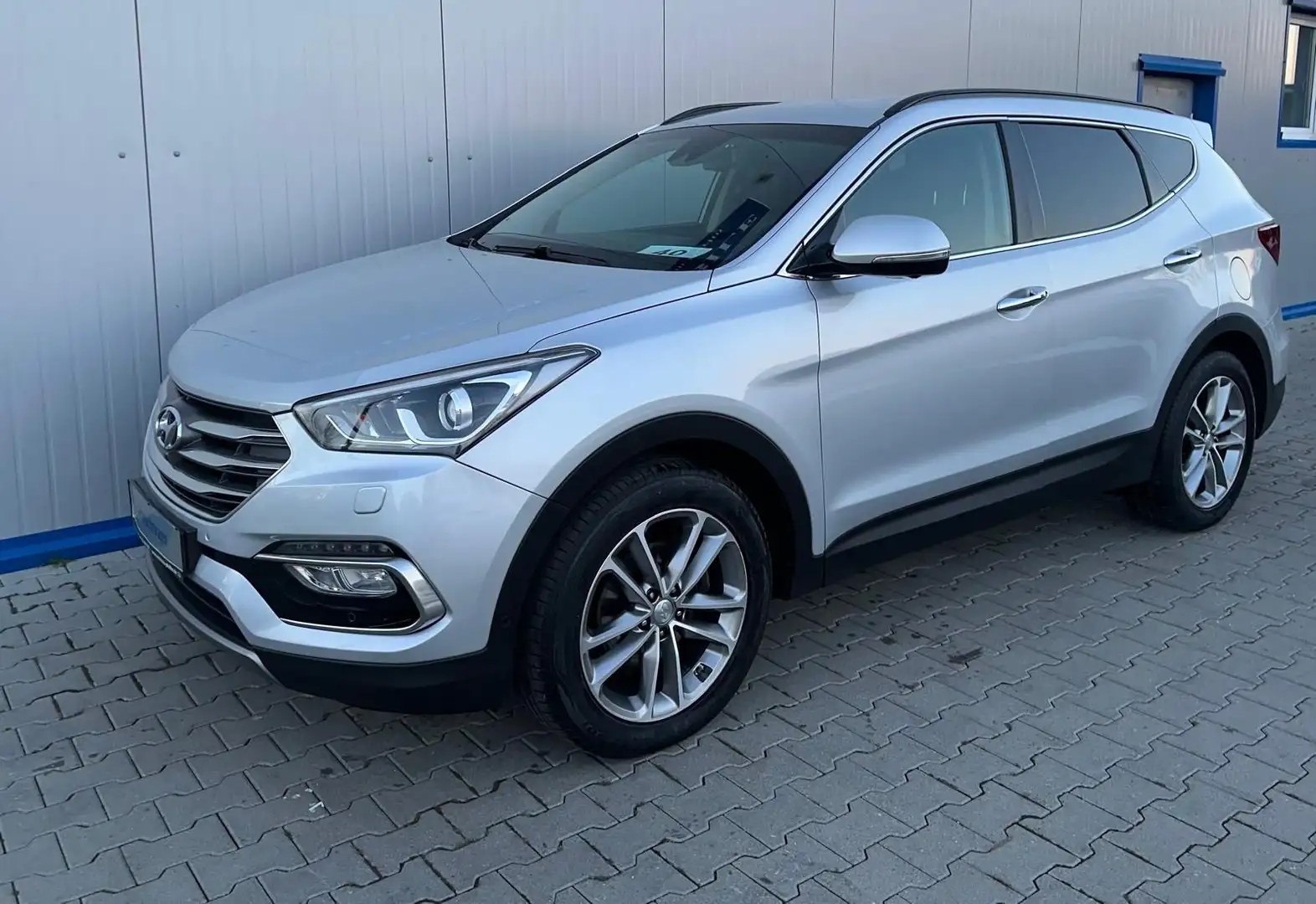 Hyundai SANTA FE 2,2 blue Premium 4WD LEDER 360° AHK KEY Argintiu - 1