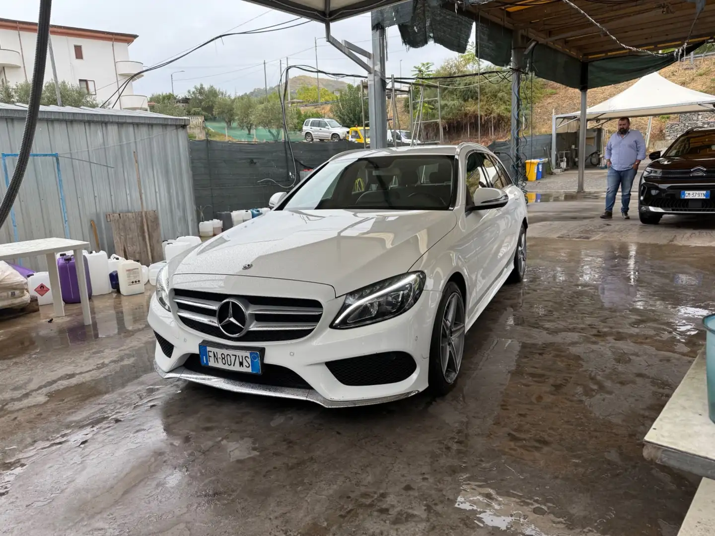 Mercedes-Benz C 200 C 200 d S.W. Auto Business Bianco - 2