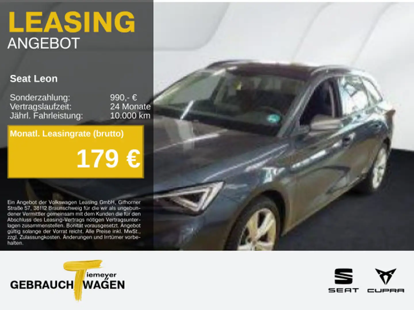 SEAT Leon Sportstourer 1.5 eTSI DSG FR MATRIX SIDE-AS Grau - 1
