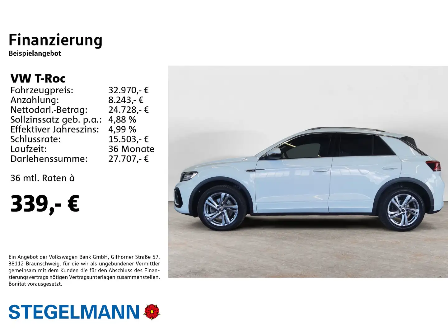 Volkswagen T-Roc 2.0 TSI DSG 4M R-Line Facelift *AHK*Matrix Weiß - 2