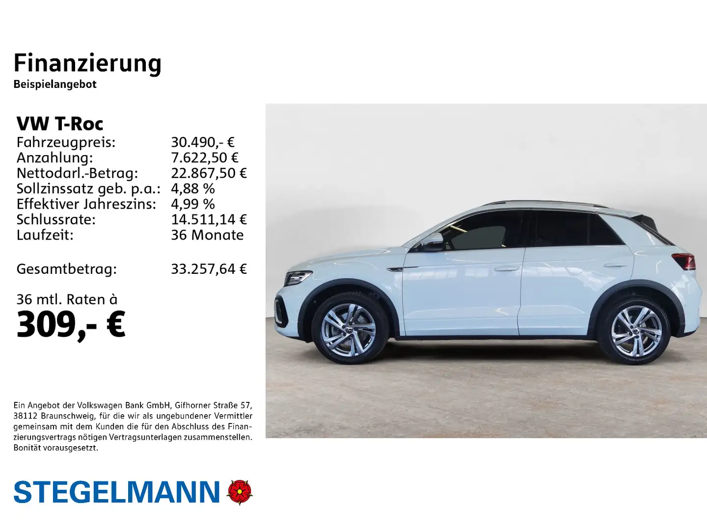 Volkswagen T-Roc 2.0 TSI DSG 4M R-Line Facelift *AHK*Matrix Blanc - 2