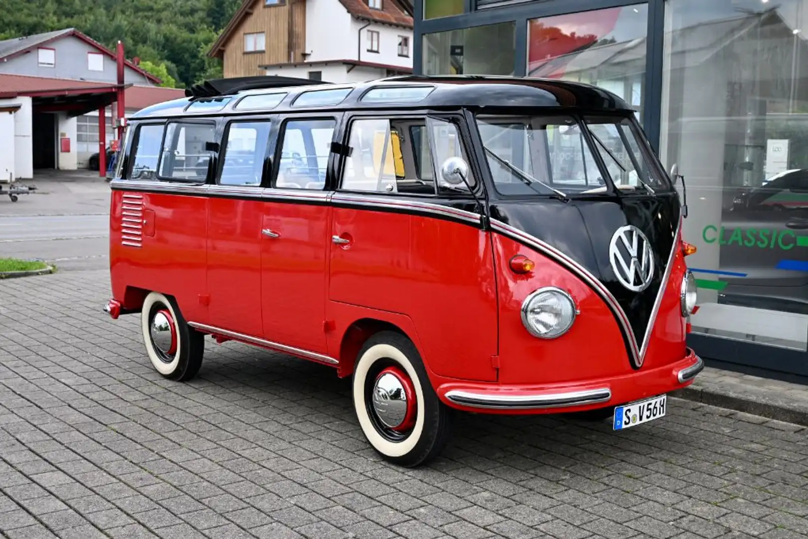 Volkswagen T1 T1 Bulli Samba-Bus Typ 24 *LEGENDE IM TOP ZUSTAND* Rot - 1
