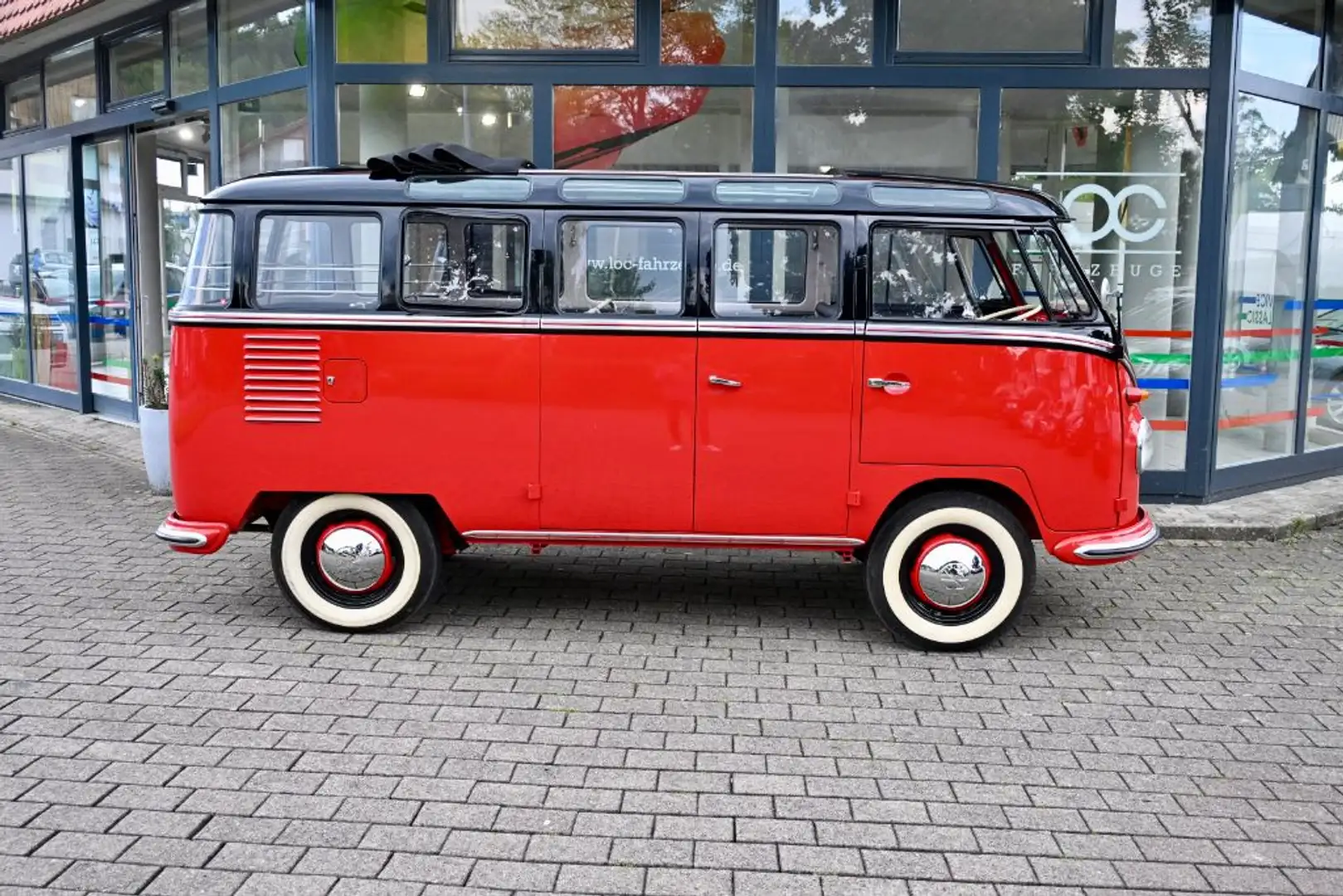Volkswagen T1 T1 Bulli Samba-Bus Typ 24 *LEGENDE IM TOP ZUSTAND* Rot - 2