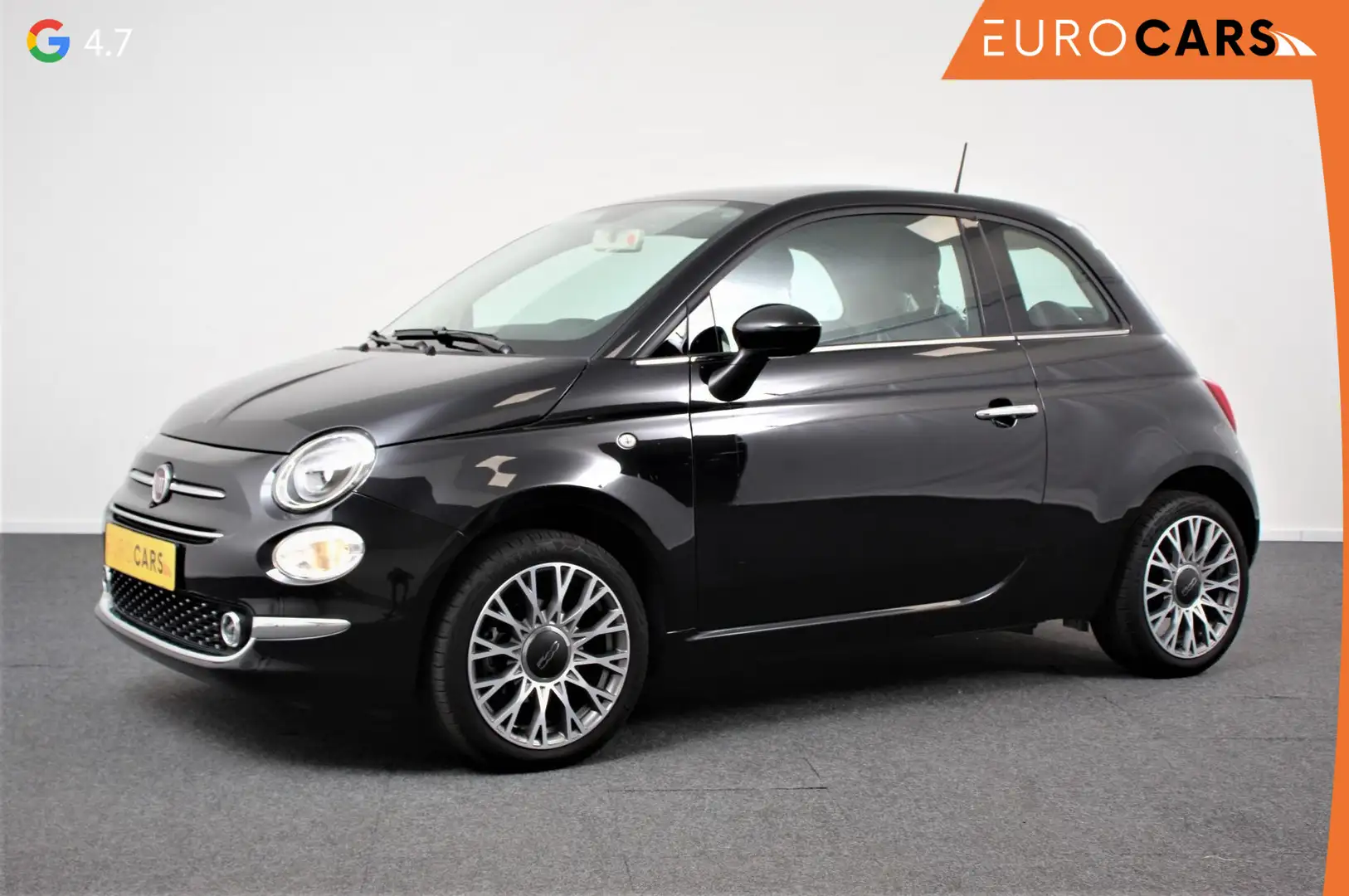 Fiat 500 1.2 Star | Lederen Bekleding | Navigatie | Panoram Zwart - 1