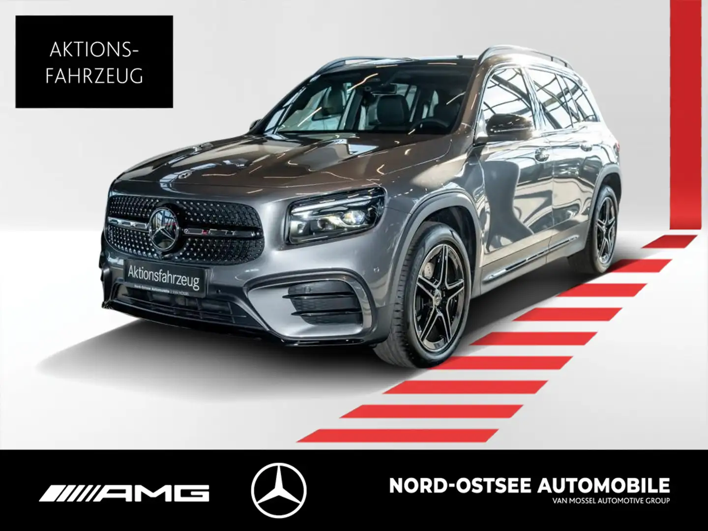 Mercedes-Benz GLB 200 d AMG NIGHT PANO AHK MULTIBEAM 360° Gris - 1