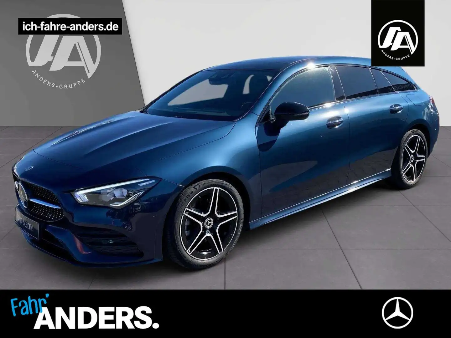 Mercedes-Benz CLA 220 d SB AMG+MBUX+Night+Pano+Distr+LED+SOUND Blau - 1