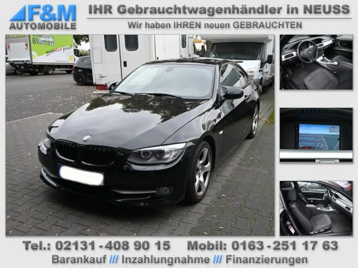 BMW 320 i Coupé Aut Navi Xenon PDC Sitzhz Tempomat Schwarz - 1