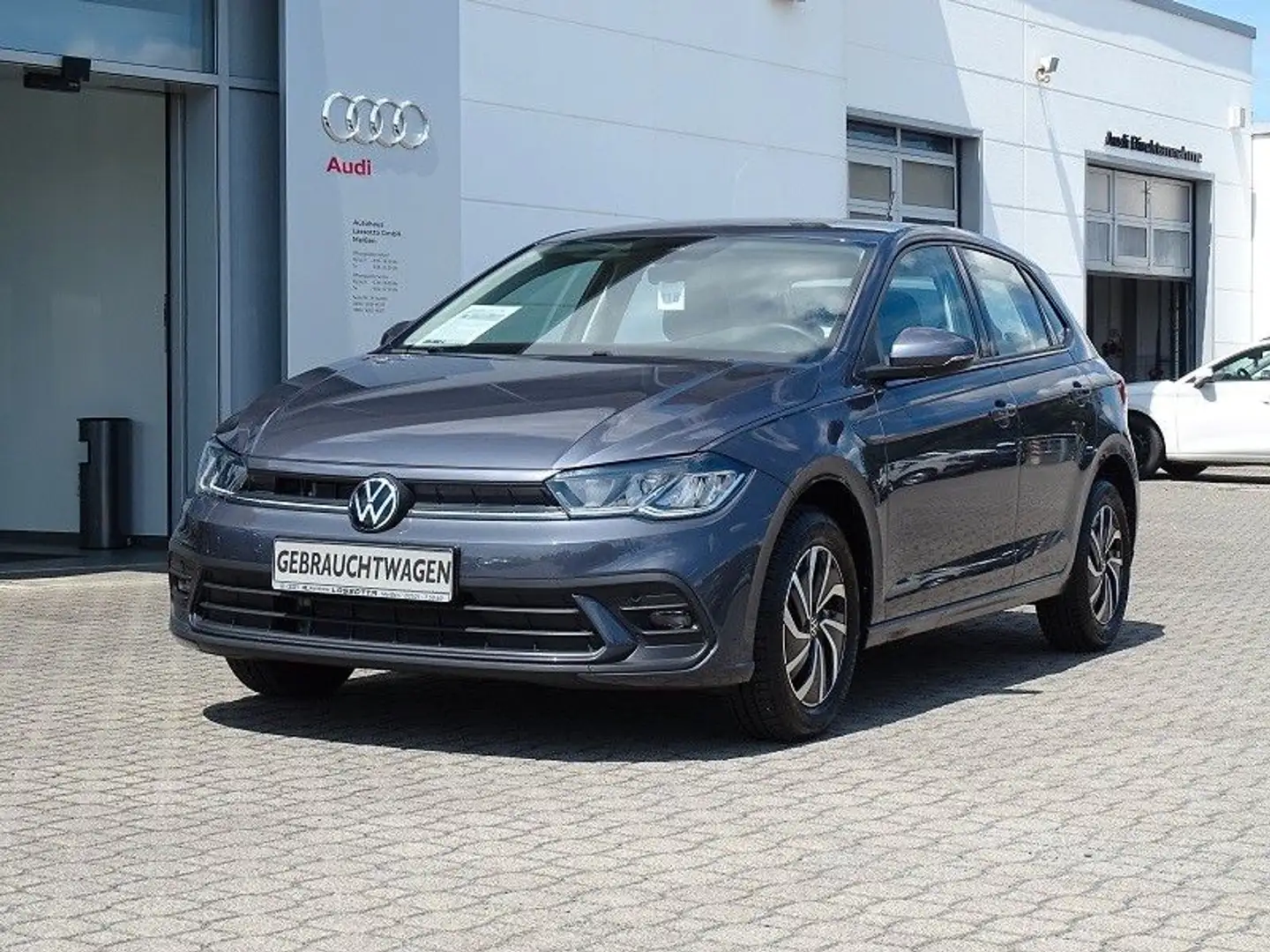 Volkswagen Polo 1.0 TSI DSG Life - LED / Navi / App-Connect Gris - 1