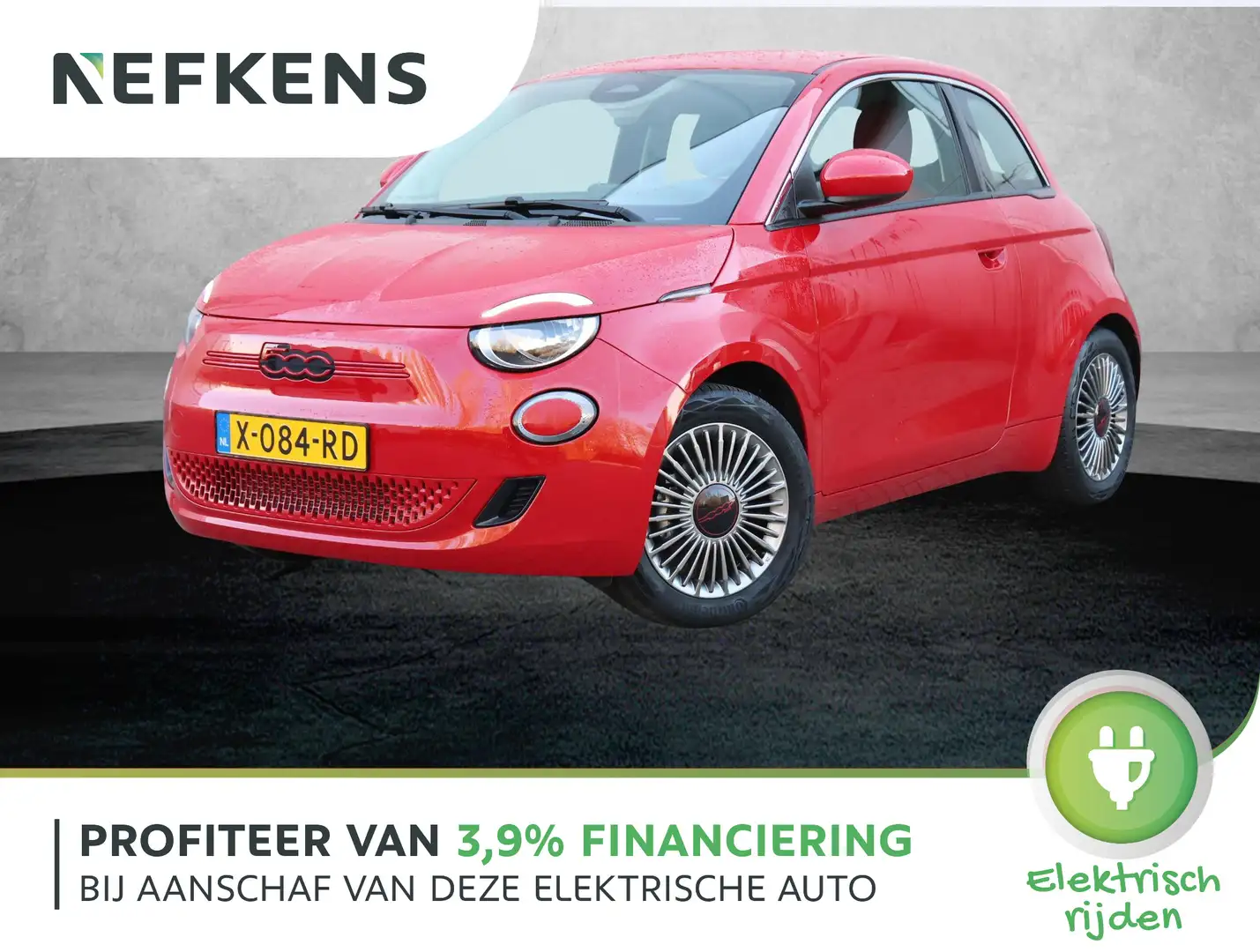 Fiat 500e Red 24kWh | 1ste eigenaar | Camera | Climate | App Rood - 1