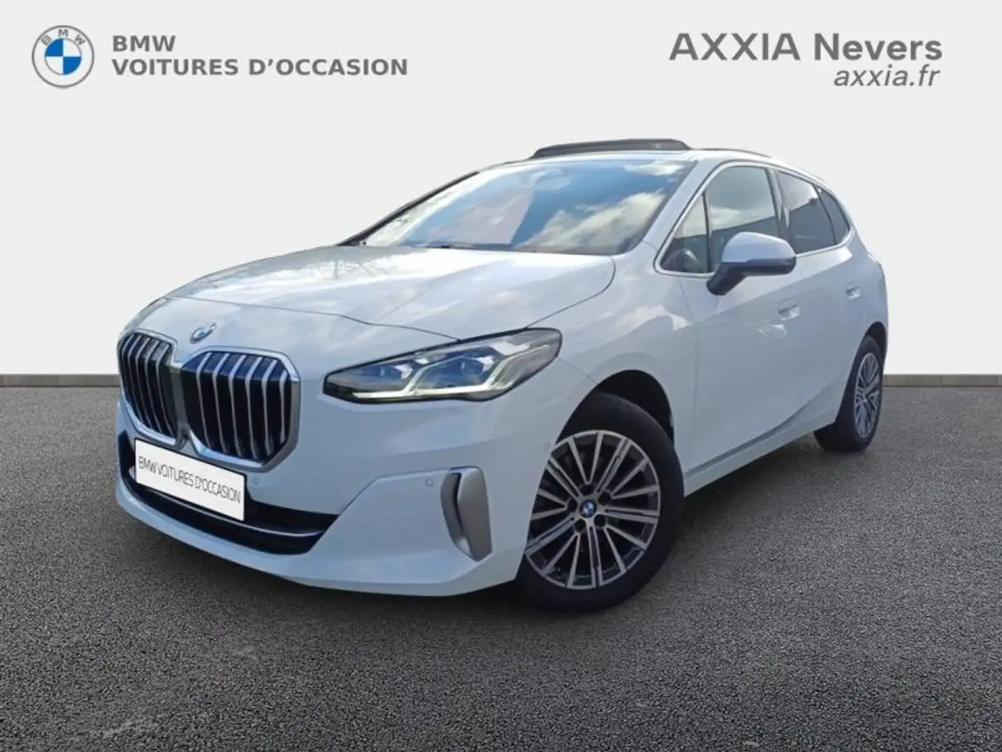 BMW 218 218d 150ch Business Design DKG7 Blanc - 1