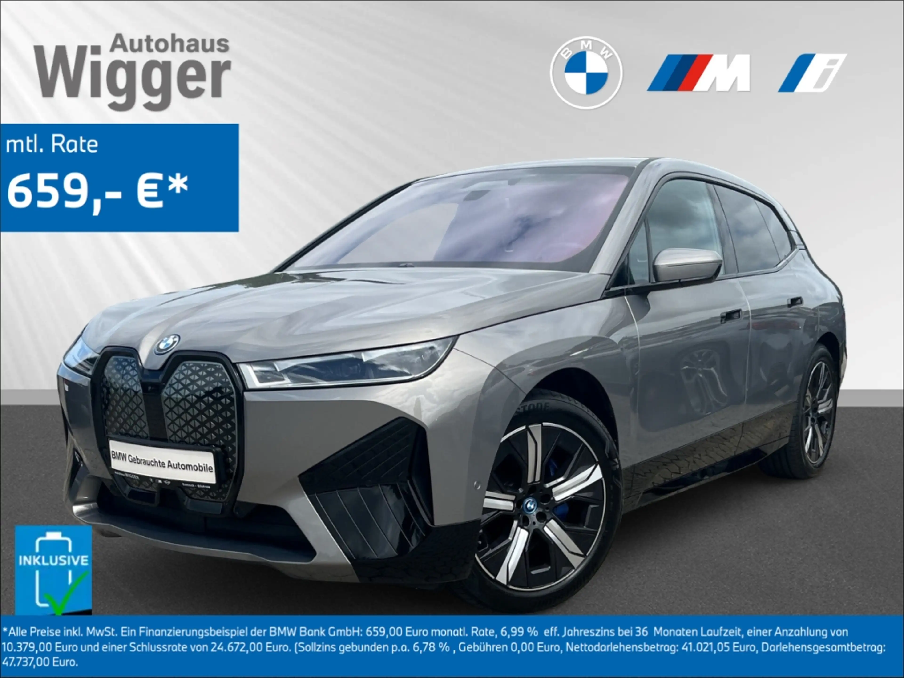 BMW iX xDrive50 Sport/Laser/HUD/AHK/Navigation/Leder