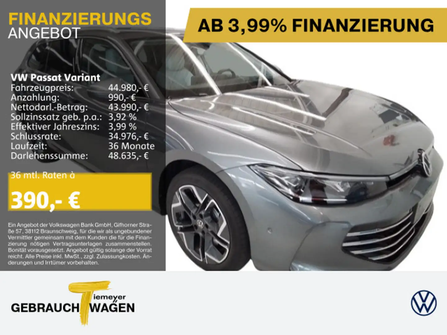 Volkswagen Passat Variant TSI eHybrid 272PS ELEGANCE UPE73 Grau - 1