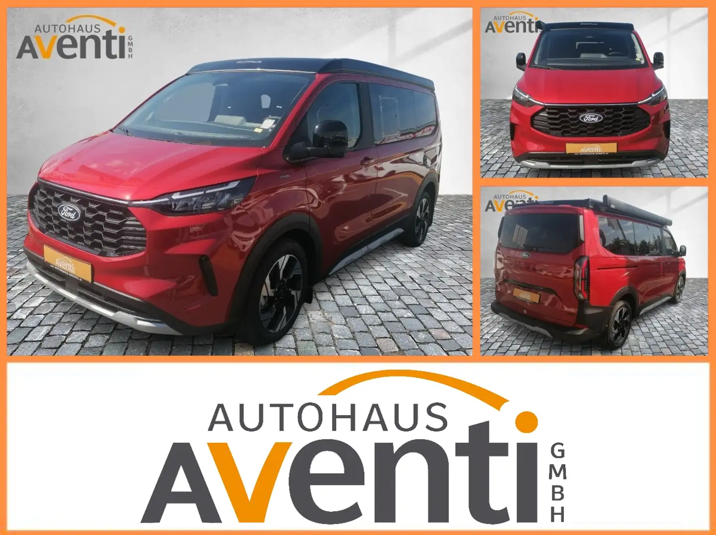 Ford Nugget Active *Allrad*AHK*Markise*Navi*LED* Rot - 1