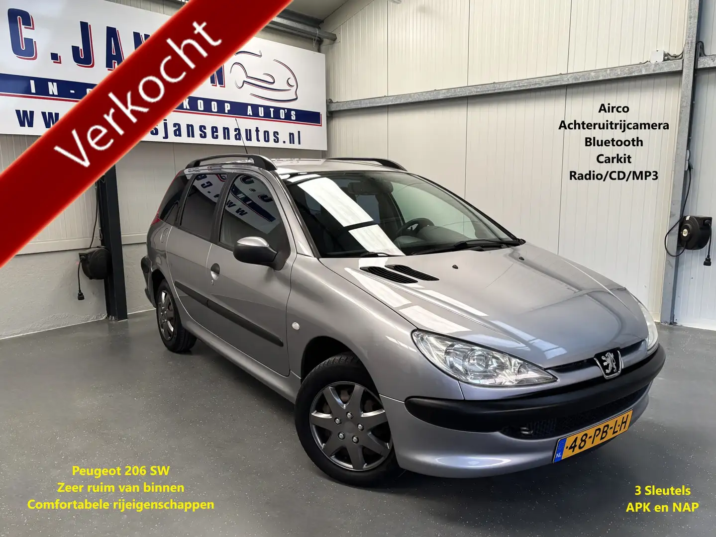 Peugeot 206 SW 1.4 Pop' Art MANUAL Gris - 1