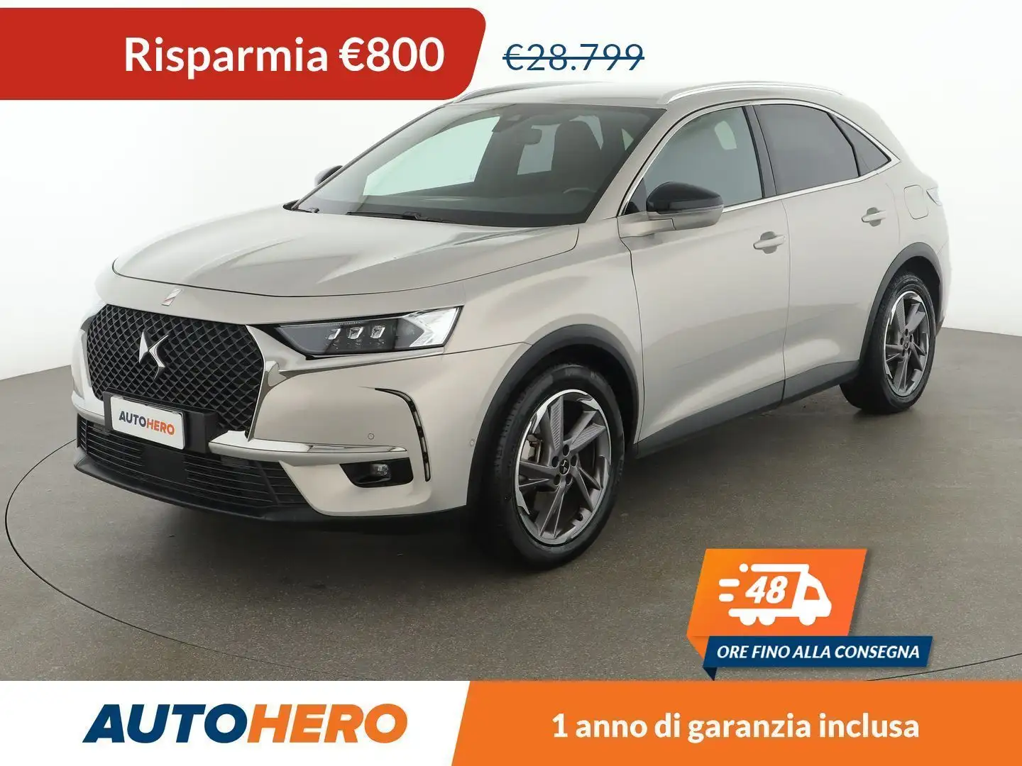 DS Automobiles DS 7 Crossback 1.6 E-Tense Hybrid Grand Chic 4x4 PHEV Grigio - 1