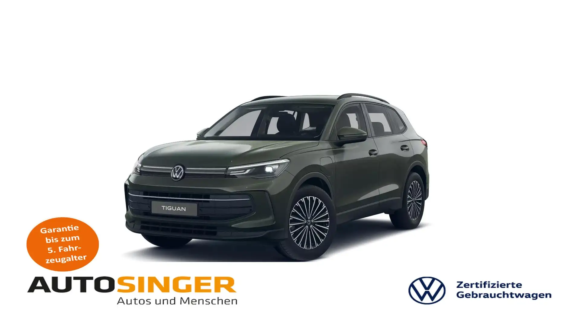 Volkswagen Tiguan Life 1.5 TSI eHybrid DSG *AHK*LED*ACC*NAV Grün - 1