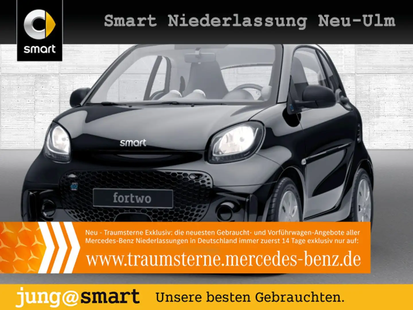smart forTwo EQ 60kWed cool&Audio SHZ Navi Tempom Klima Schwarz - 1