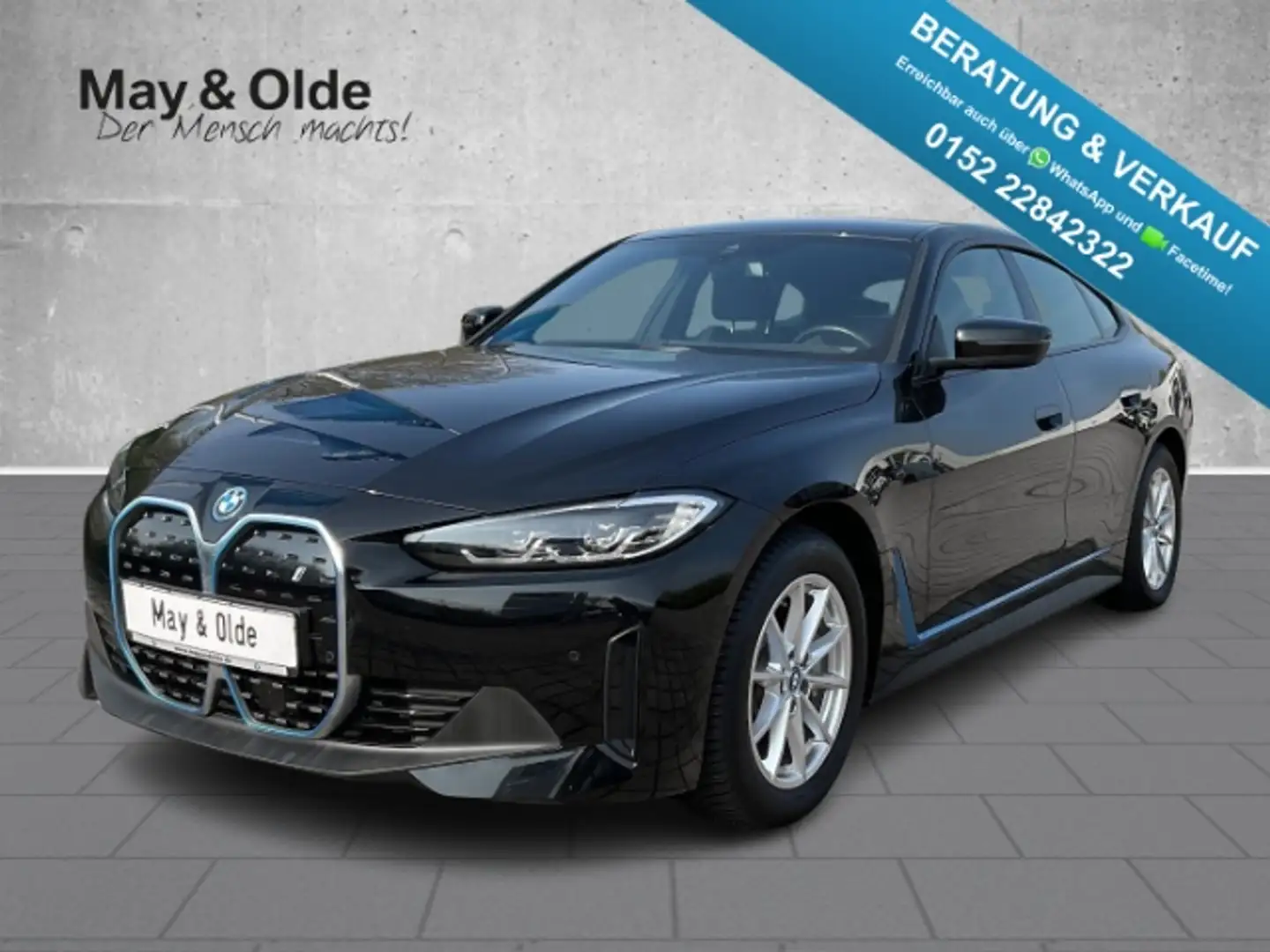 BMW i4 eDrive40 Gran Coupe Leder LED SHZ PDC Klimaaut Nero - 1