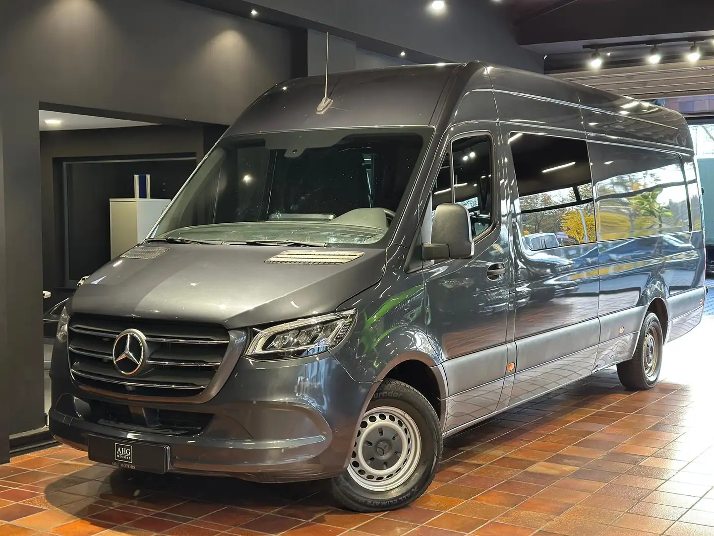Mercedes-Benz Sprinter 319 V6 MIXTO EXTRALANG SUPERMAXI L4H2 5-SITZE AHK- Grijs - 2