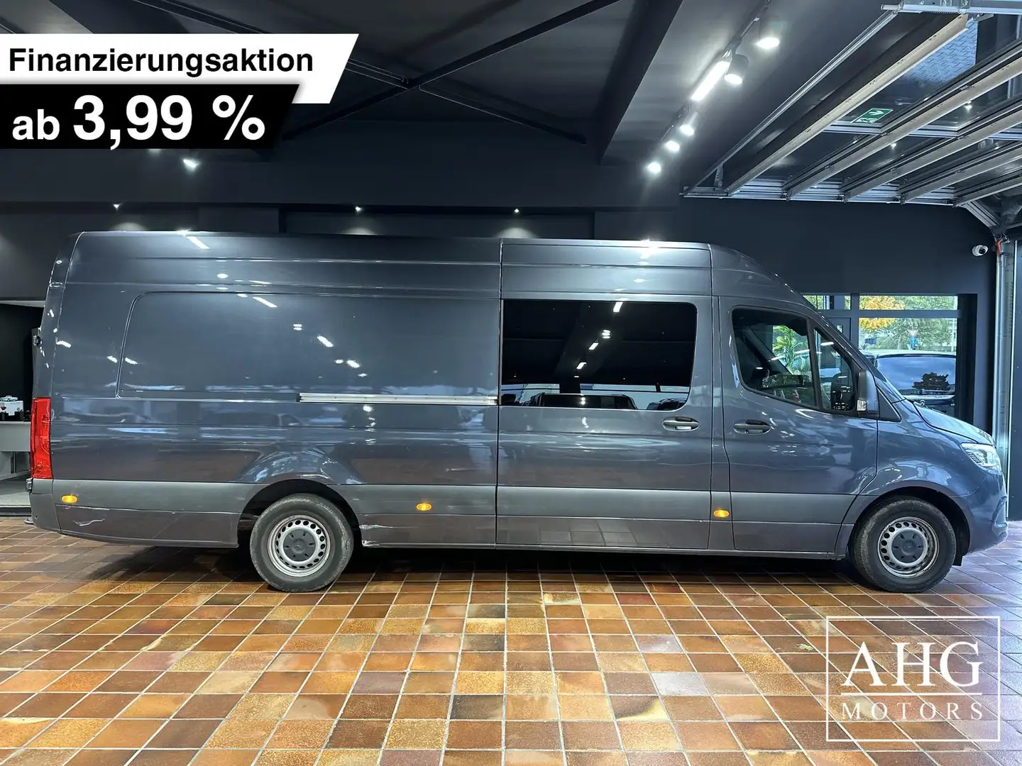 Mercedes-Benz Sprinter 319 V6 MIXTO EXTRALANG SUPERMAXI L4H2 5-SITZE AHK- Grau - 1