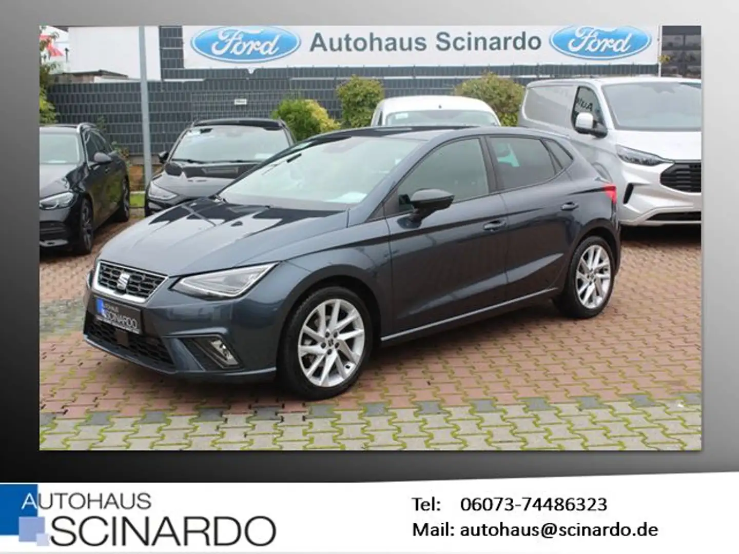 SEAT Ibiza 1.0 TSI FR *NAVI*RFK*VIRTUAL*ACC*LED*SHZ* Серый - 1