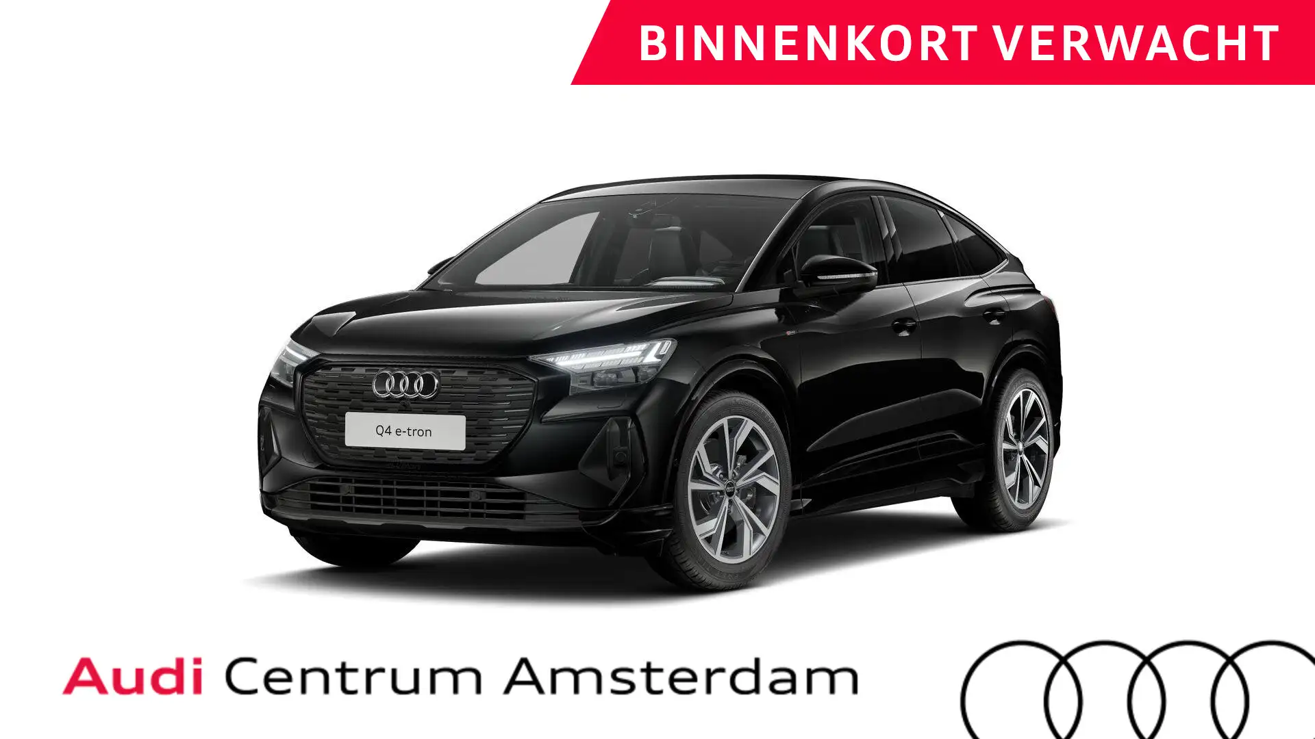 Audi Q4 e-tron Sportback 40 S edition 77 kWh 204pk | Navigatie | Zwart - 1