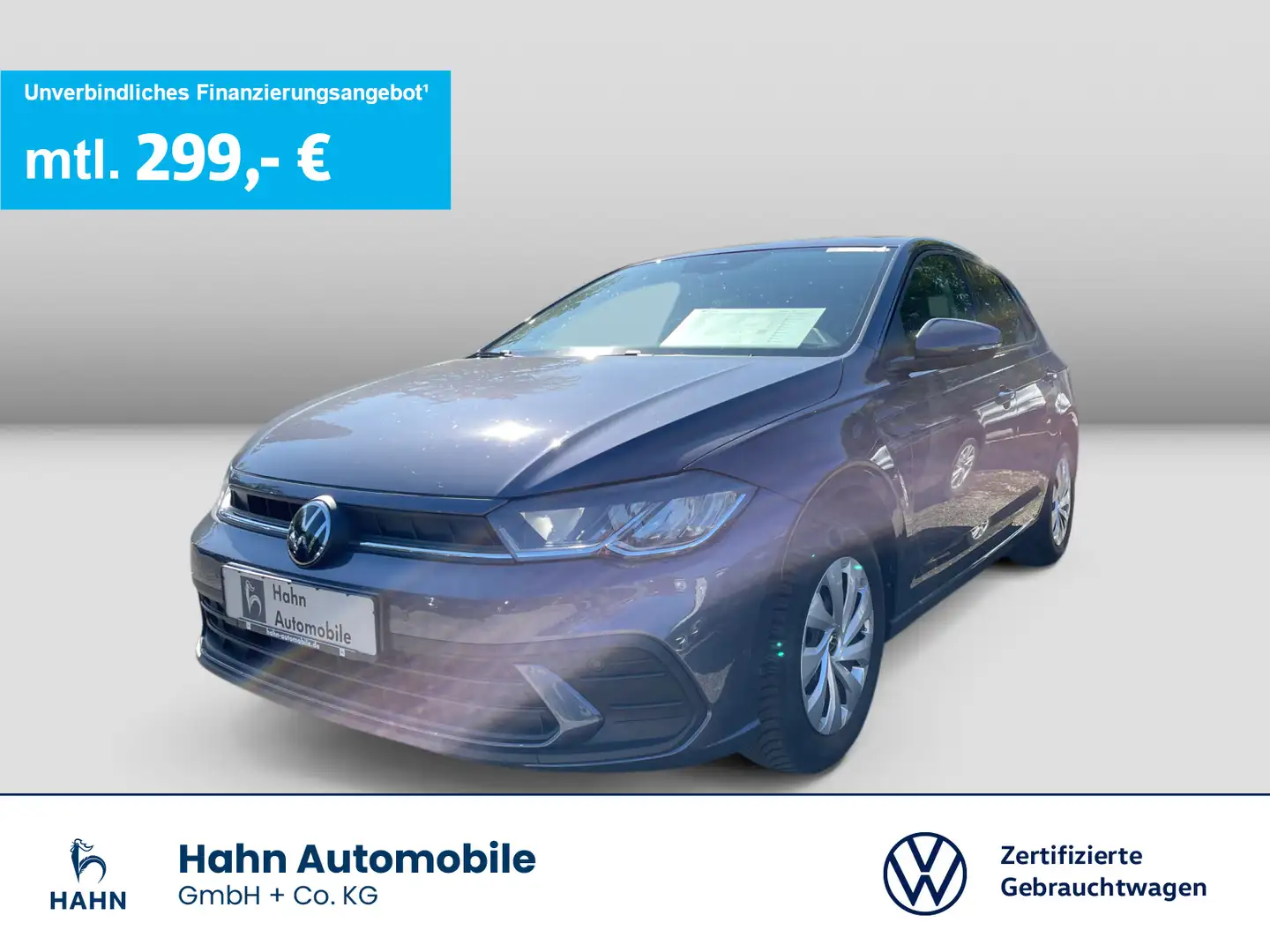 Volkswagen Polo 1.0TSI Life LED Navi ACC PDC Sitzh APP-Conn Grau - 1