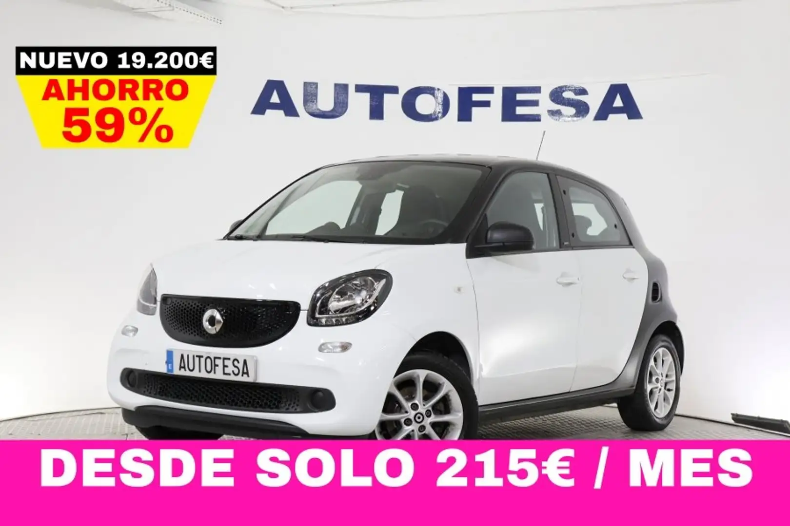 smart forFour 0.9 90CV PASSION 5P # BLUETOOTH Blanco - 1