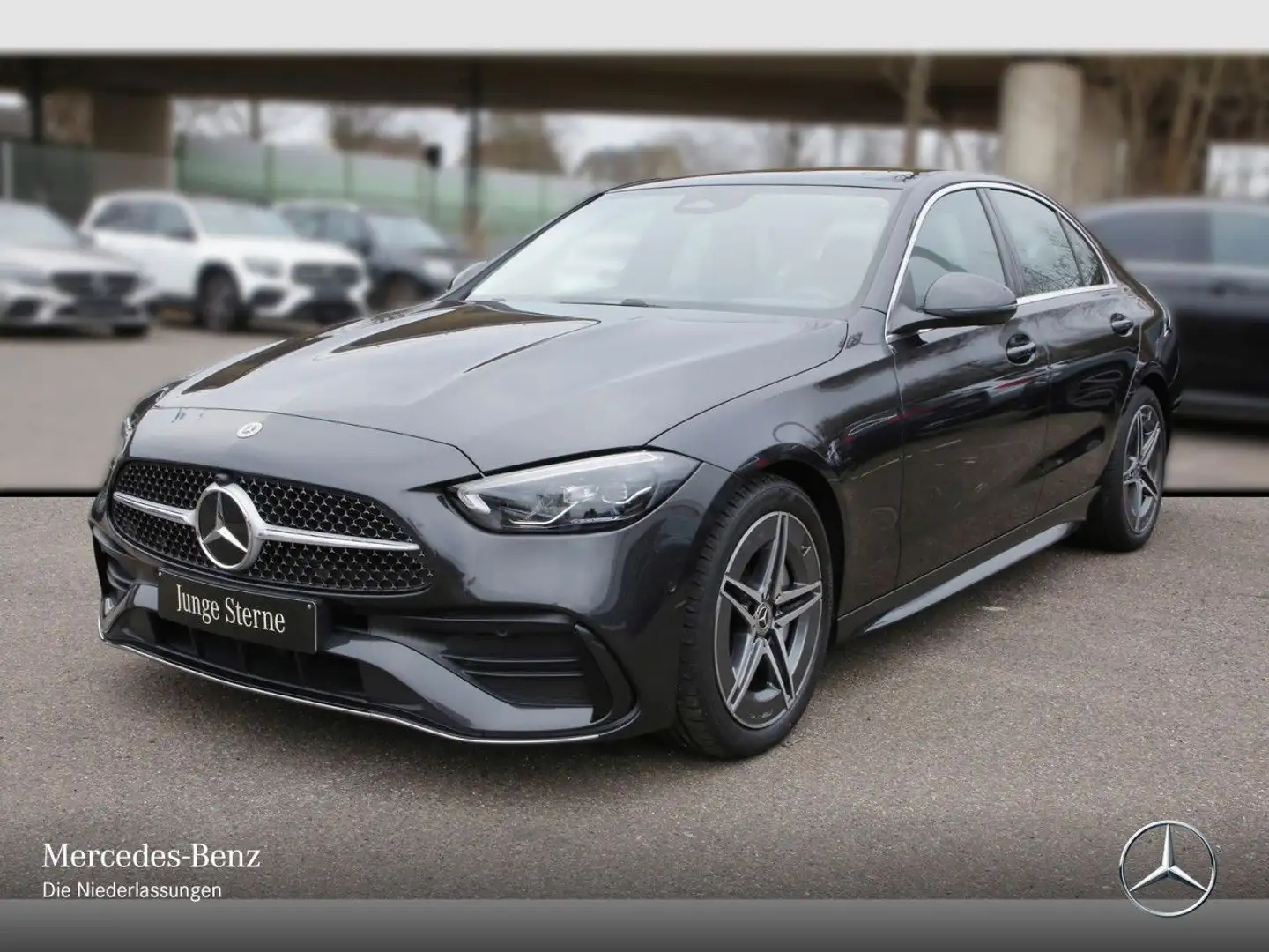 Mercedes-Benz C 180 AMG+PANO+LED+KAMERA+TOTW+KEYLESS+9G Grau - 2