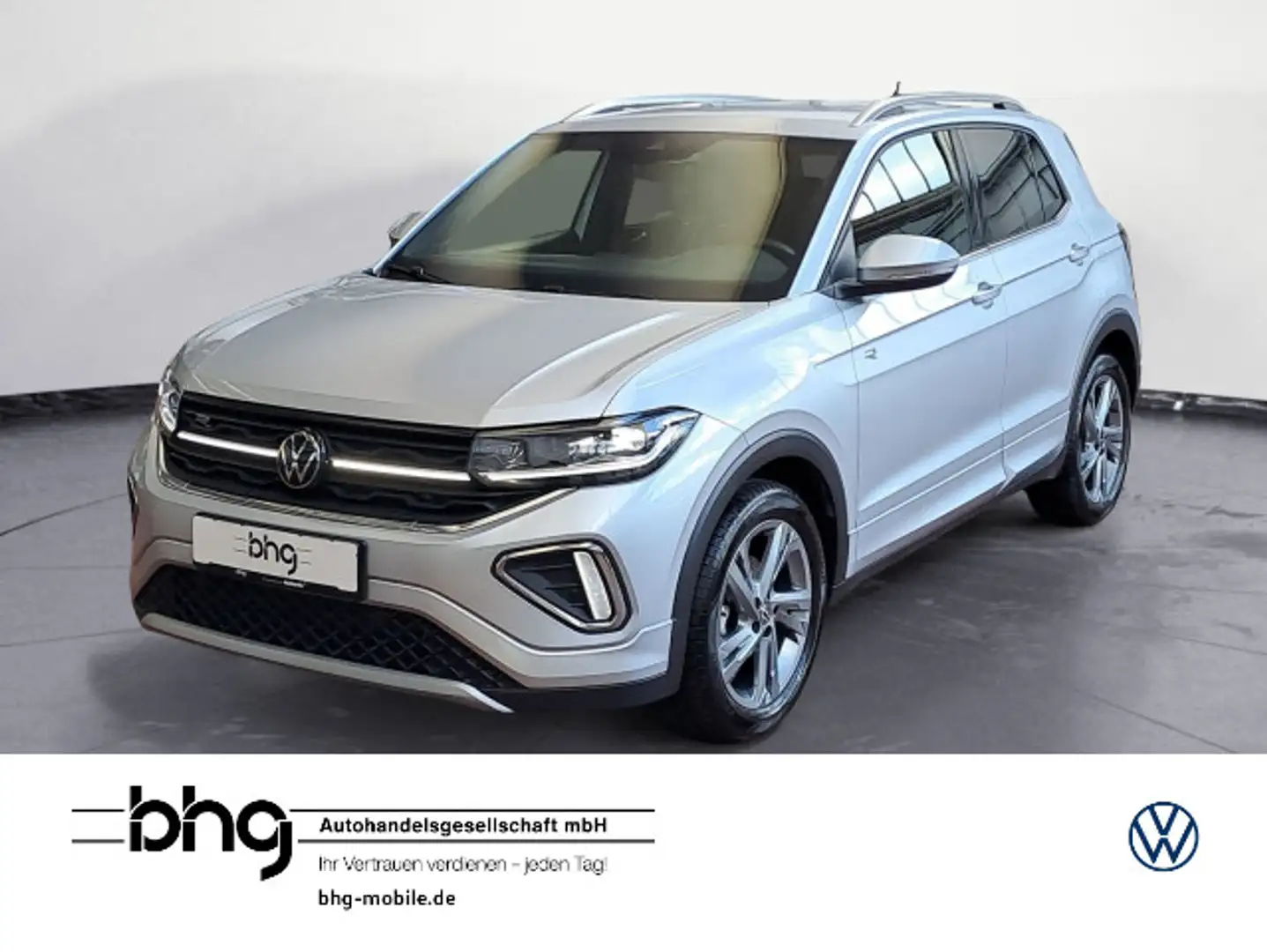Volkswagen T-Cross 1.5 TSI ACT OPF DSG R-Line *AHK*LED*CARP Silber - 1