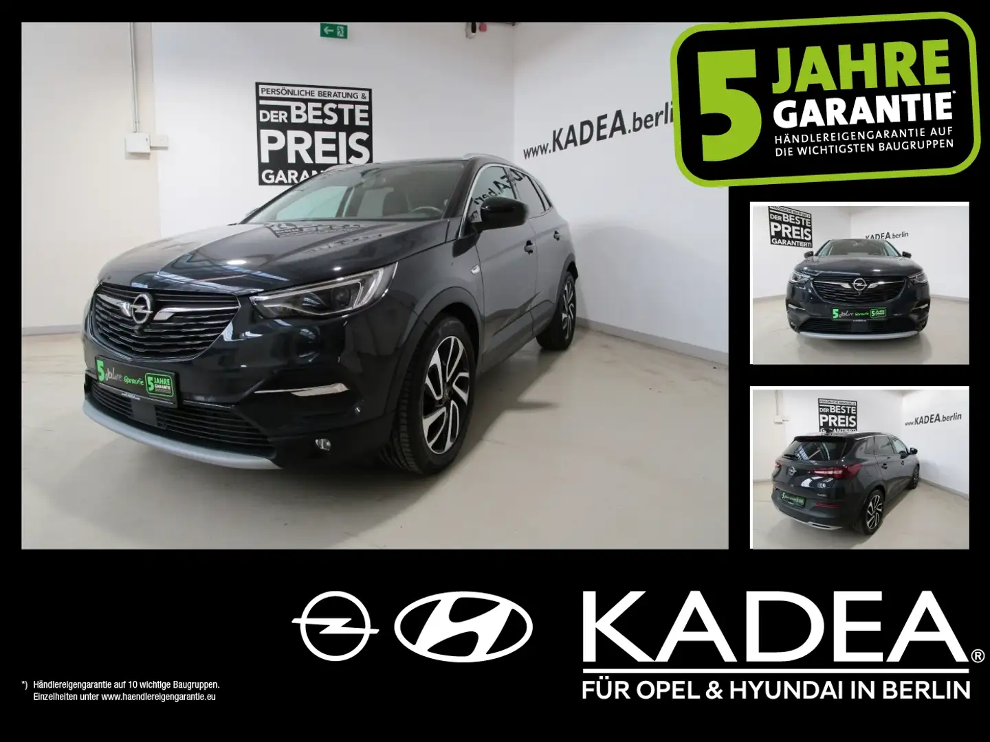 Opel Grandland 1.6 360°Kamera,Navi,Lenk+Sitzhzg.,LED, Gris - 1