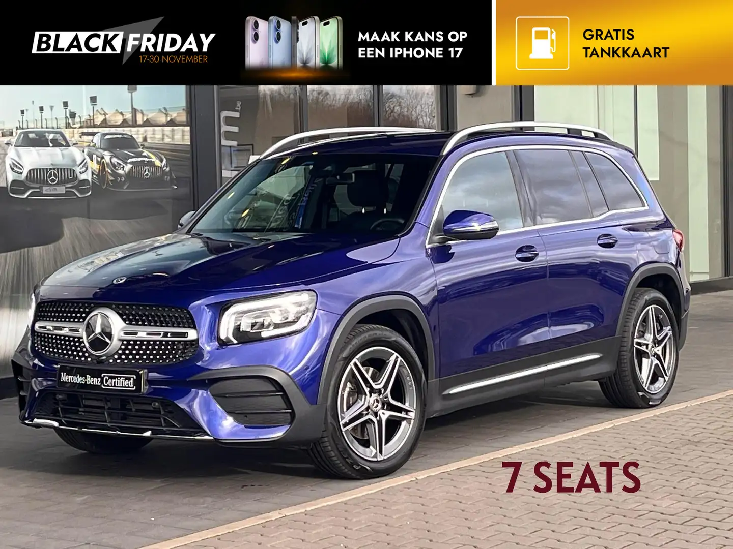 Mercedes-Benz GLB 180 AMG Line 7p 36m garantie Blau - 1