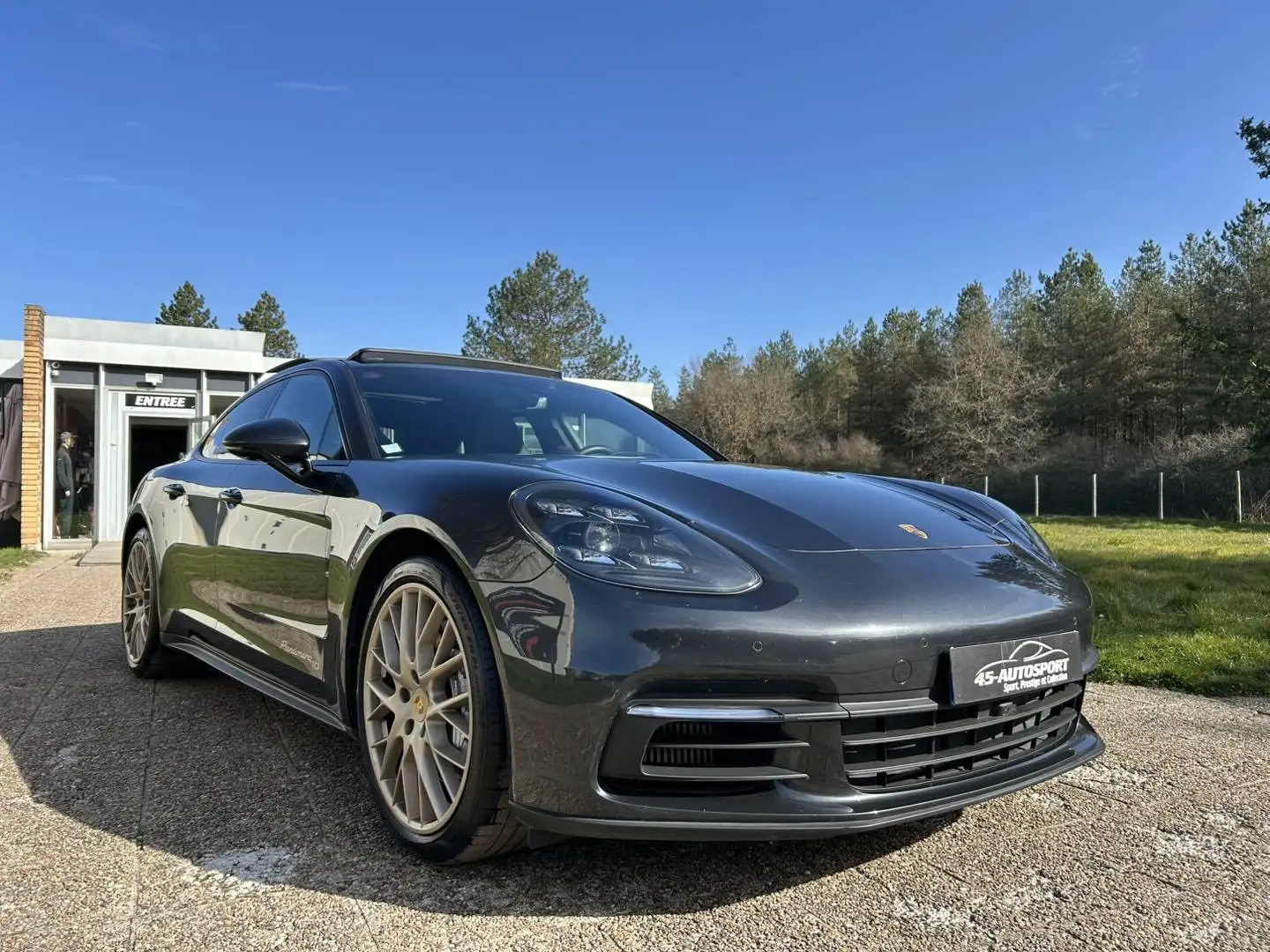 Porsche Panamera V6 462ch Hybrid Edition 10 Ans Grau - 1
