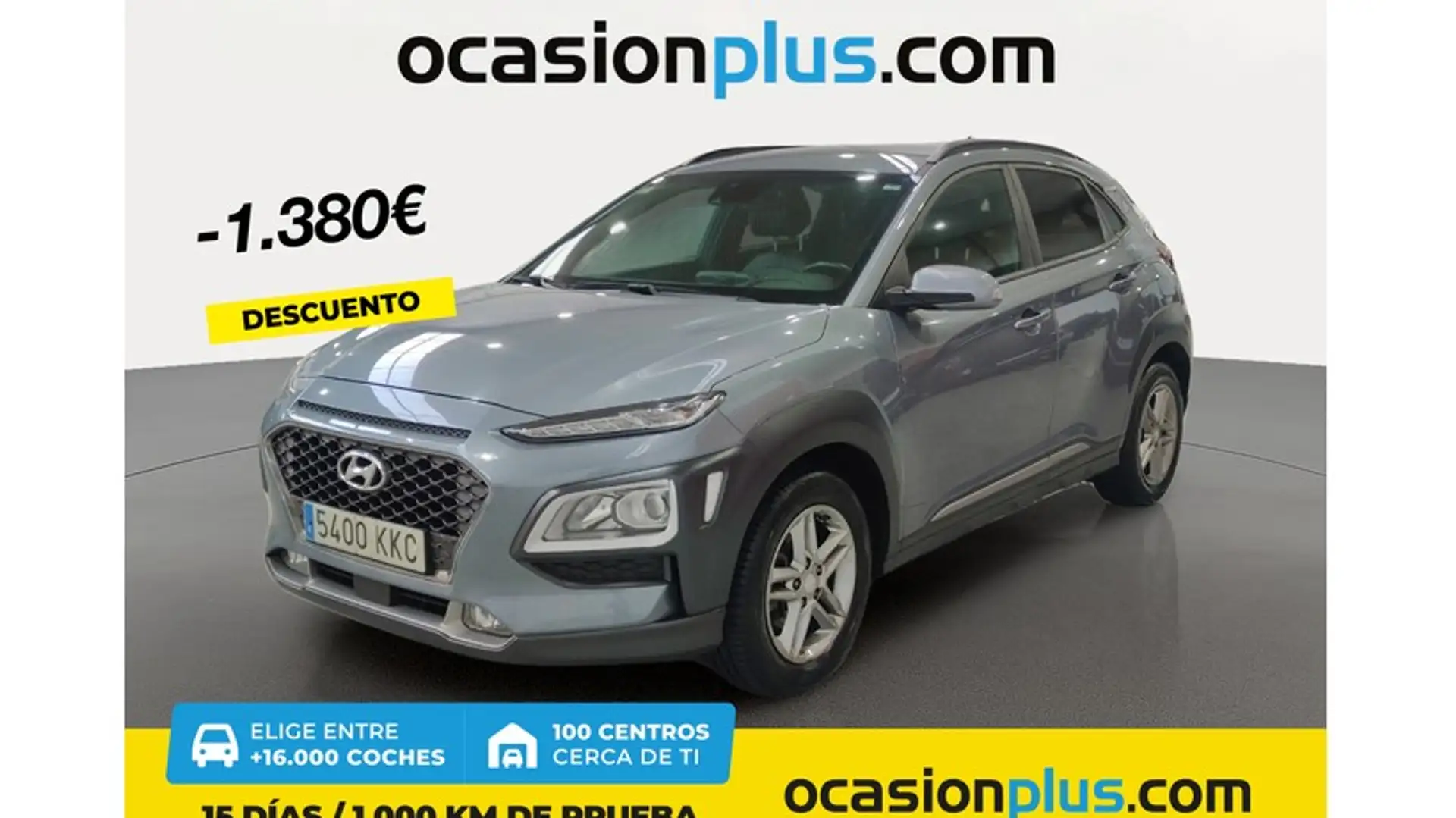 Hyundai KONA 1.0 TGDI Tecno Lime 4x2 Silber - 1