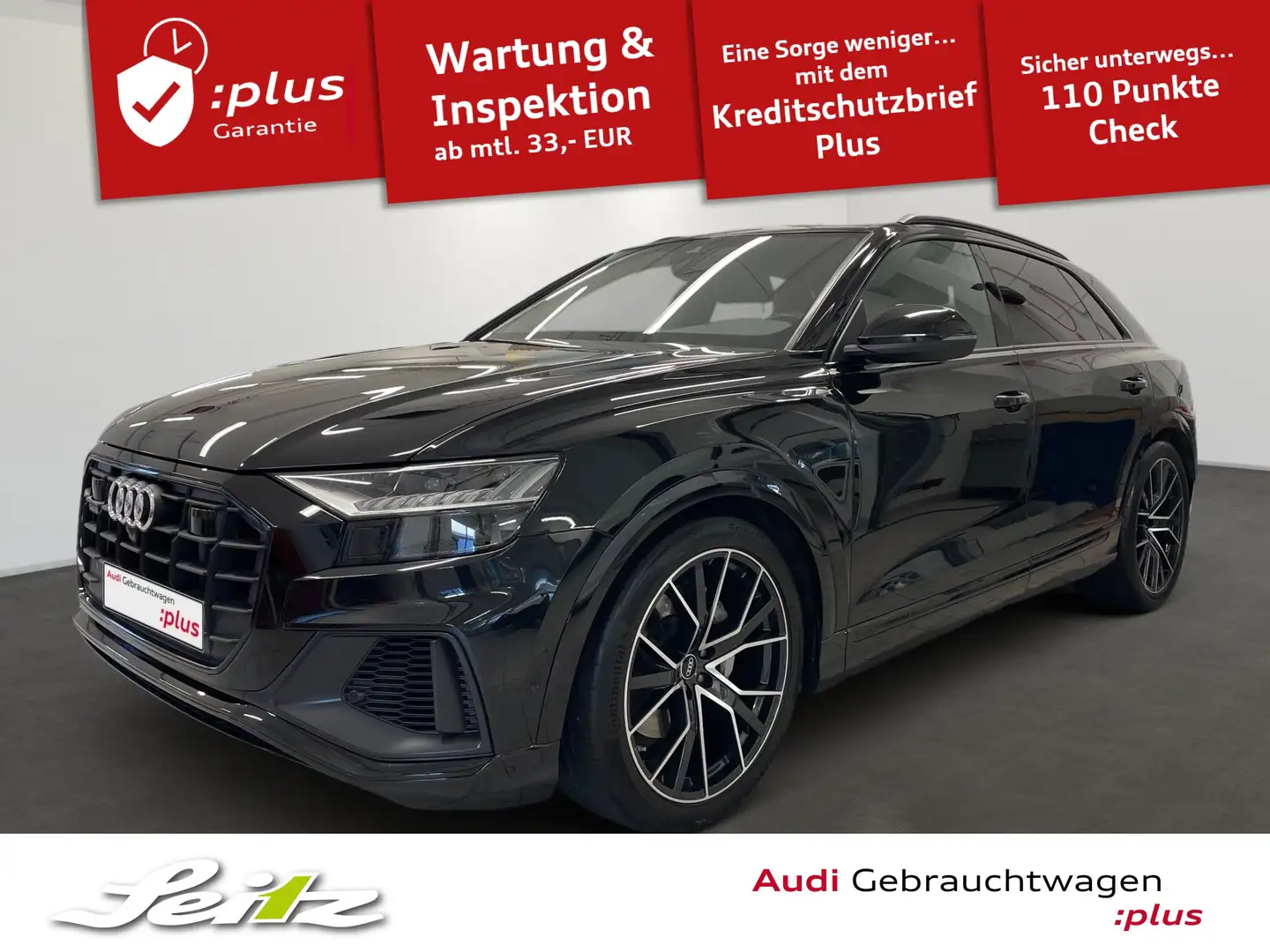 Audi Q8 55 TFSI quattro *AHK*MATRIX*B&O*PANO* Schwarz - 1
