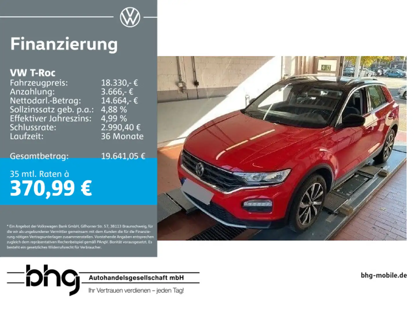 Volkswagen T-Roc Style 1.5 TSI 6-Gang Rot - 1