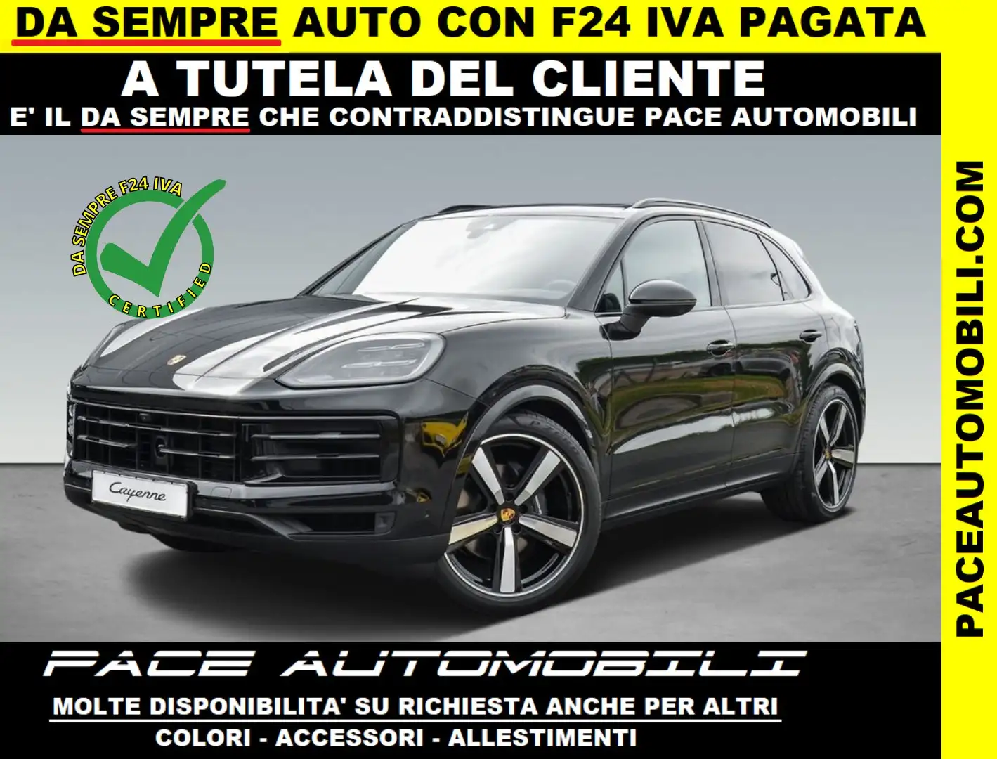 Porsche Cayenne NEW PASM BOSE LED PDC KAMERA TETTO BLACK PACK PDC Nero - 1