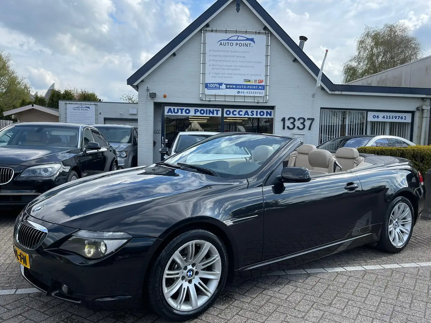 BMW 645 6-serie Cabrio 645Ci S NL AUTO/ZEER COMPLEET/YOUNG Black - 1