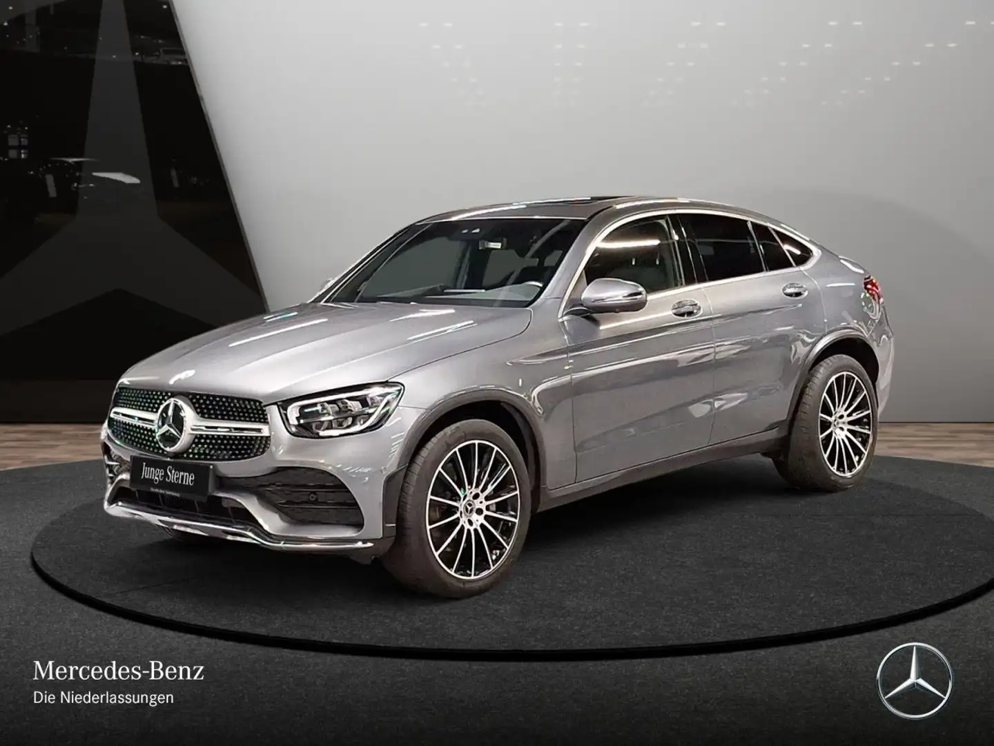 Mercedes-Benz GLC 400 d Coupé 4M AMG+360+AHK+LED+BURMESTER+SPUR Gris - 2