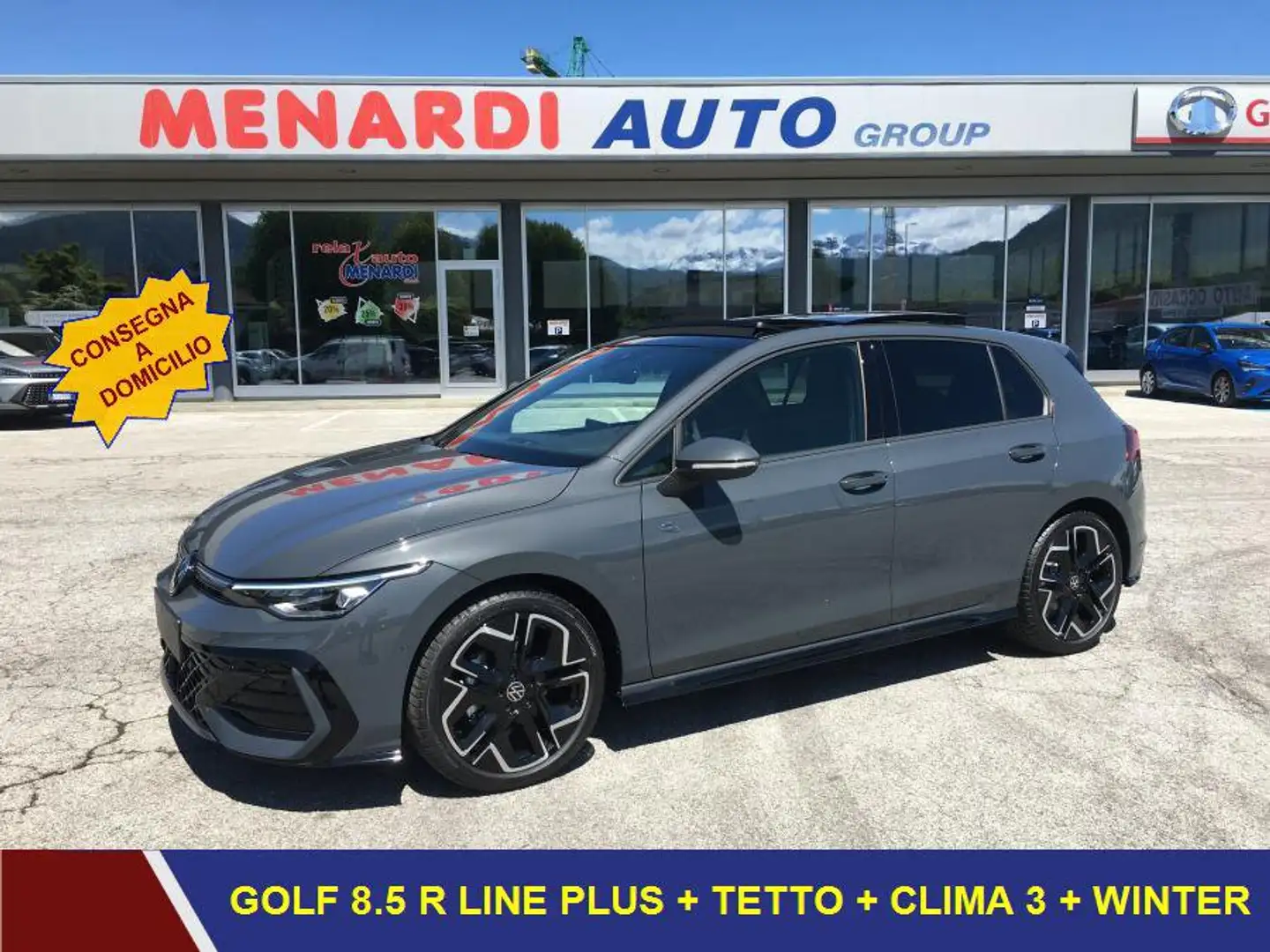 Volkswagen Golf 2.0 TDI 150 CV DSG R-Line Plus TETTO APRIBILE!! R Grigio - 1
