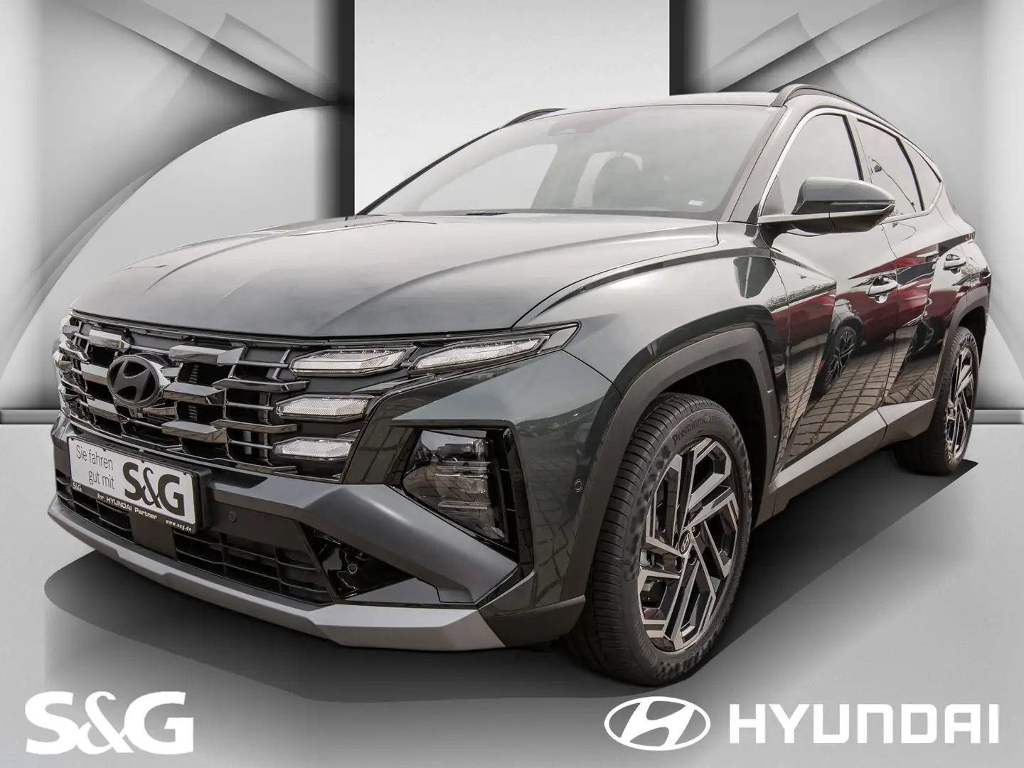 Hyundai TUCSON MildHybrid+NAVI+MATRIX+SOUND+LEDER+SOFORT Grün - 1