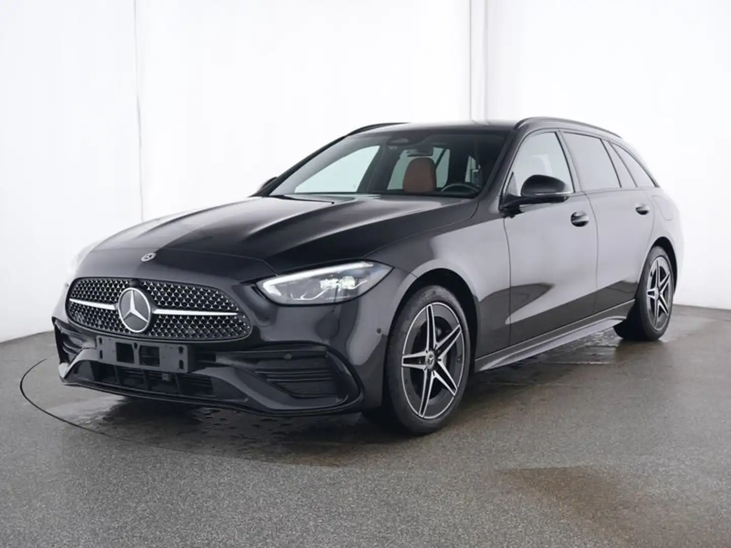 Mercedes-Benz C 300 eT AMG Nightpakket Leder LED Head-Up Trekhaak Zwart - 1