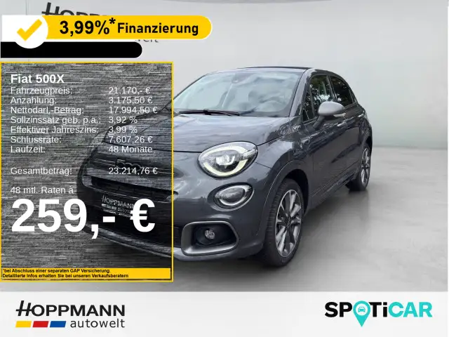 Fiat 500X Dolcevita Sport 1.5 Gse*FALTSCHIEBEDACH*NAV