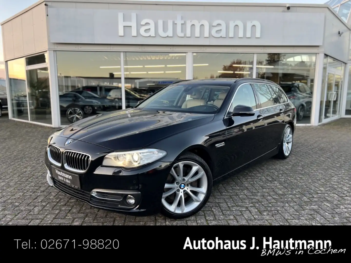 BMW 525 d Tour. Luxury Line +2.HAND+HUP+PANO+RFK+19''+ Zwart - 1