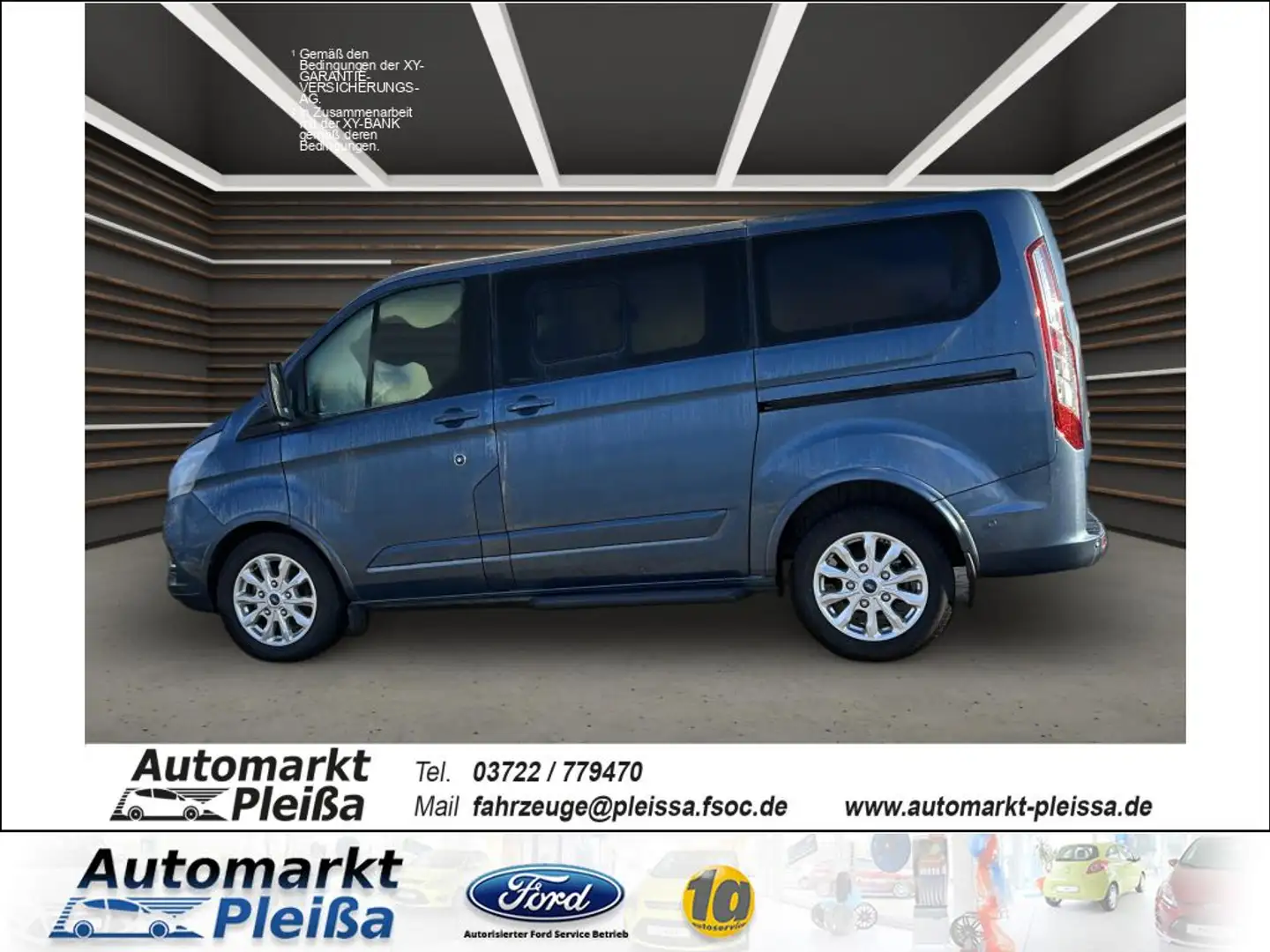 Ford Tourneo Custom 320 L1H1 VA Titanium Blau - 2