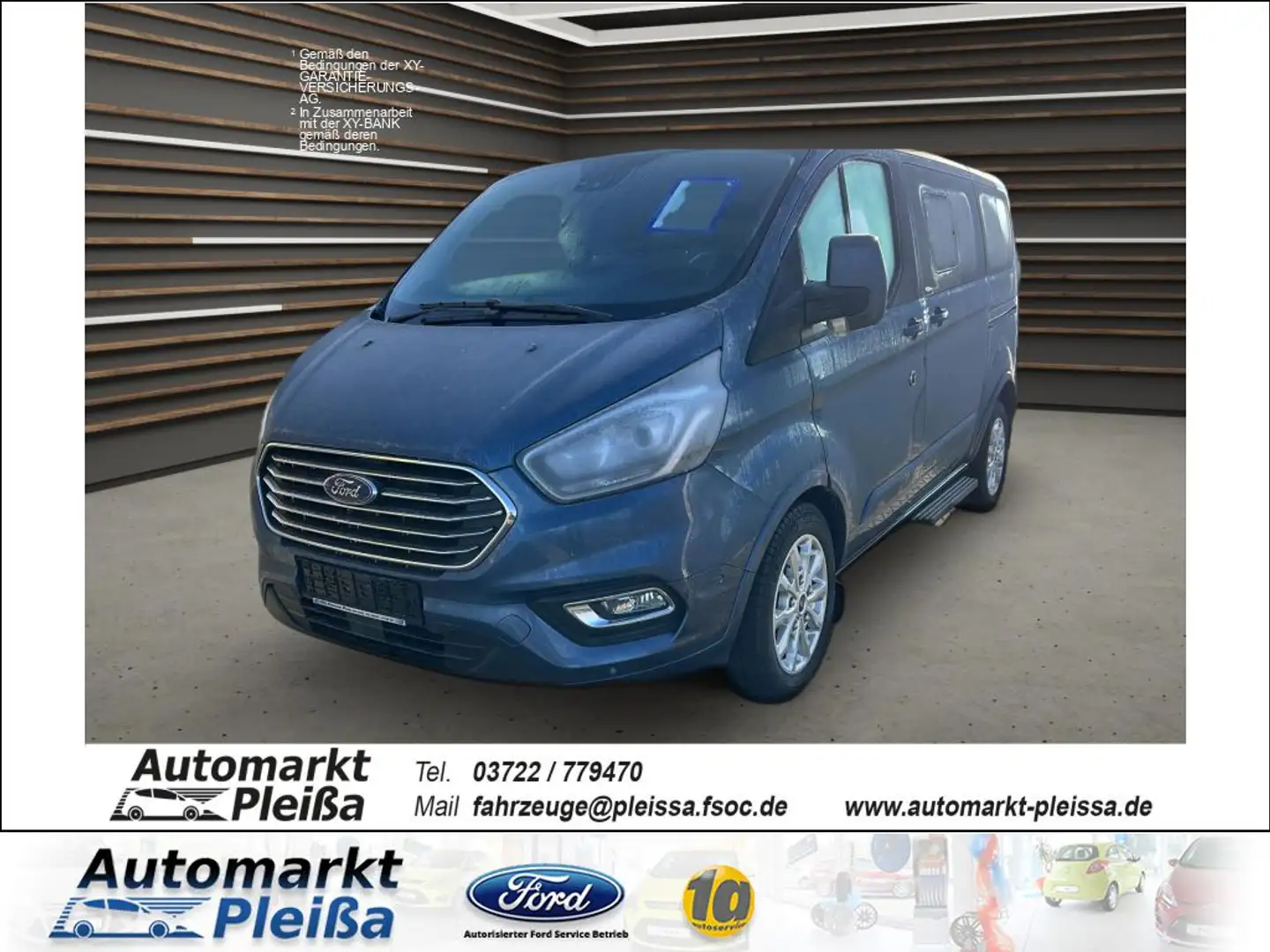Ford Tourneo Custom 320 L1H1 VA Titanium Blau - 1